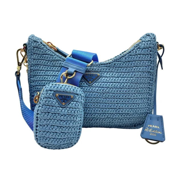 Bolsa Prada Re-edition 2005 (rafia)